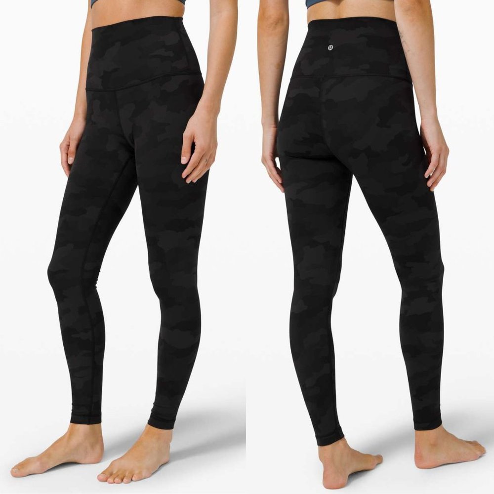 Lululemon Wunder Under Super High Rise Leggings Camo